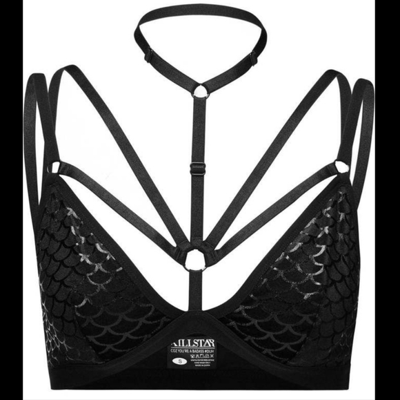 Killstar Other - Killstar Mermaid Scale Bra w/ Harness
